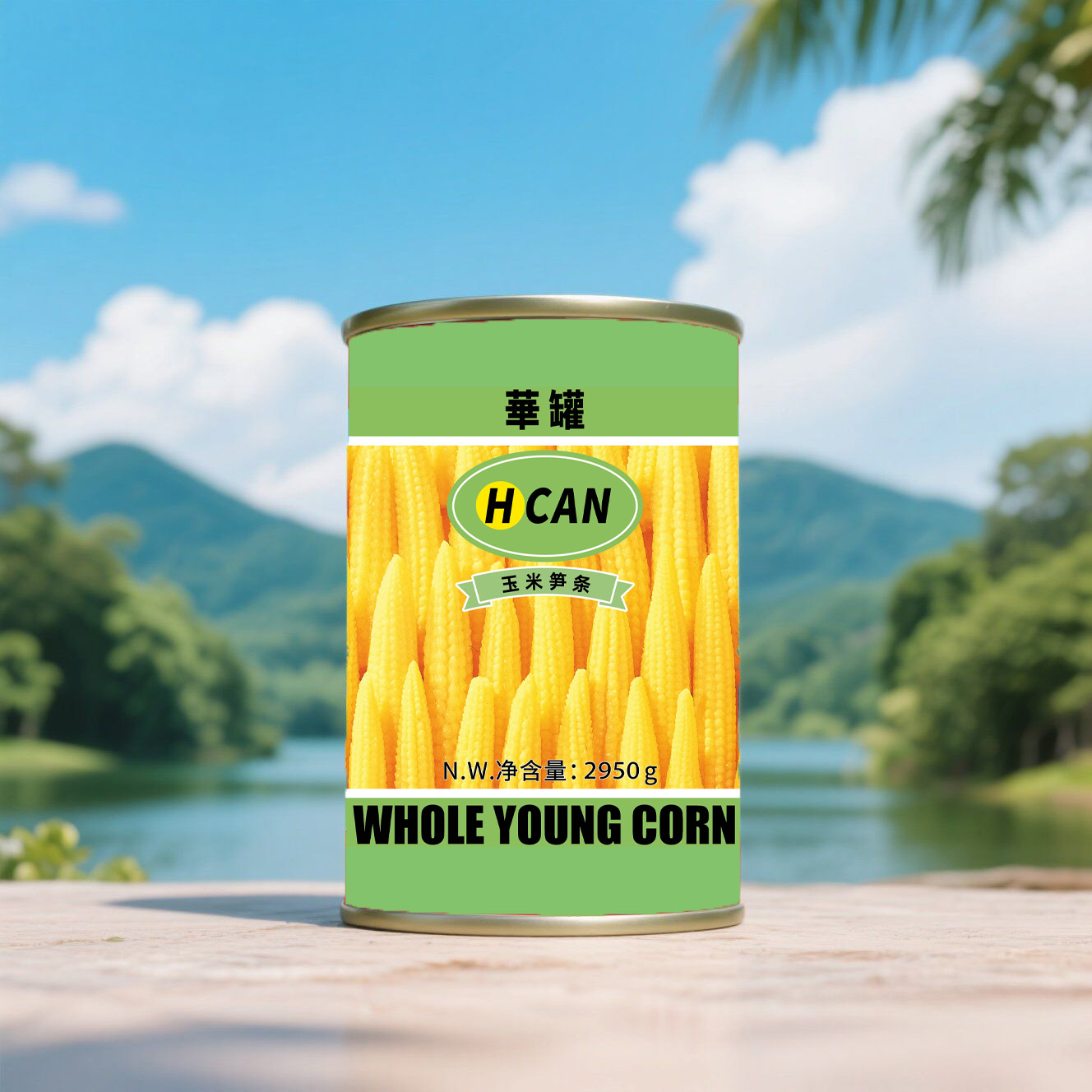 CV13 H CAN Canned Baby Corn Whole 6*2950G-36months